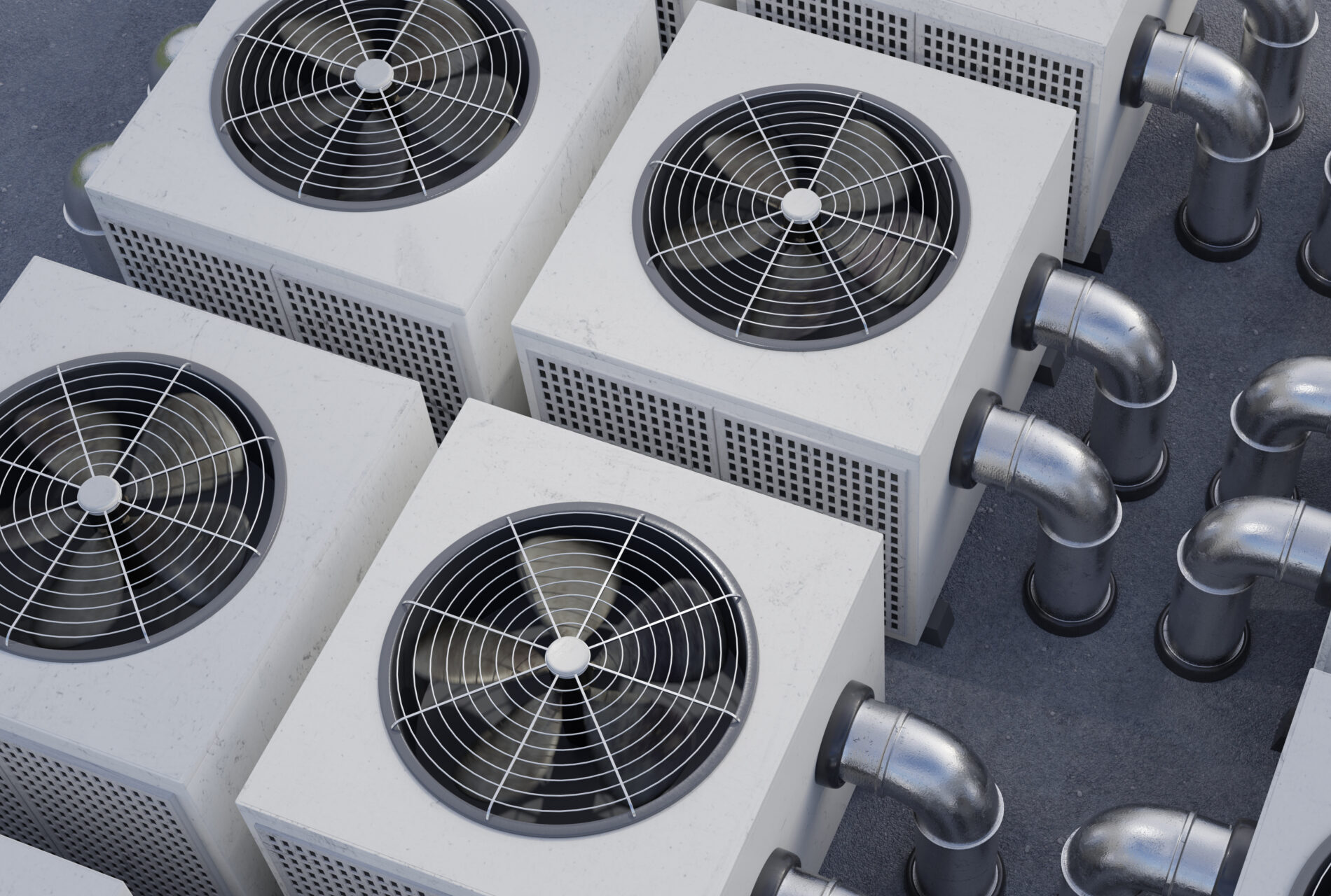 hvac units (heating, ventilation and air conditioning).